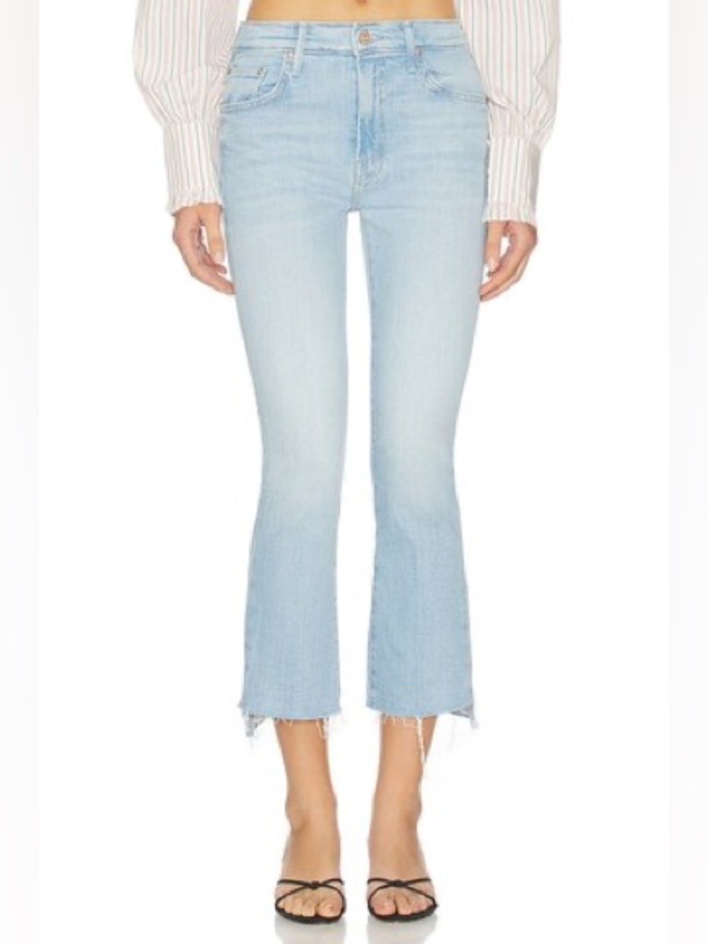 Mother The Insider Crop Step Fray Jeans